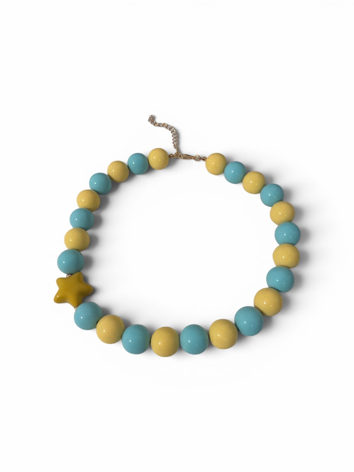 Yellow star necklace