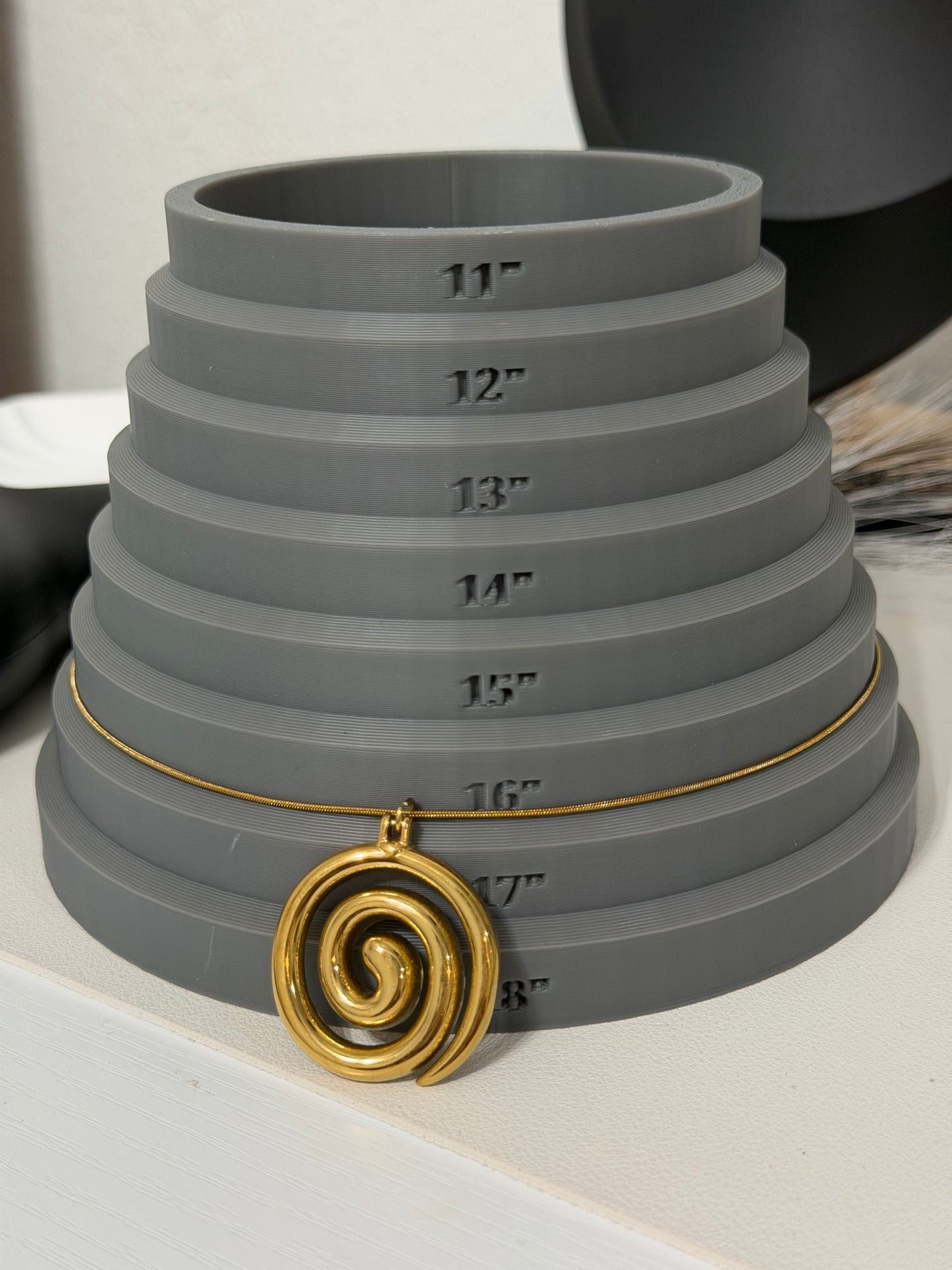 Spiral (waterproof/non tarnish, hipoalergenic)