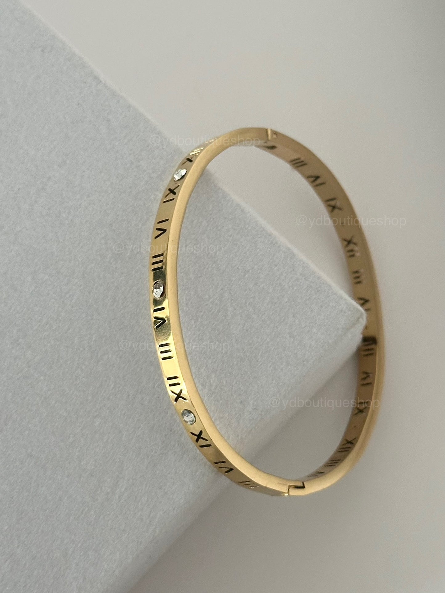 Roman clock bangle