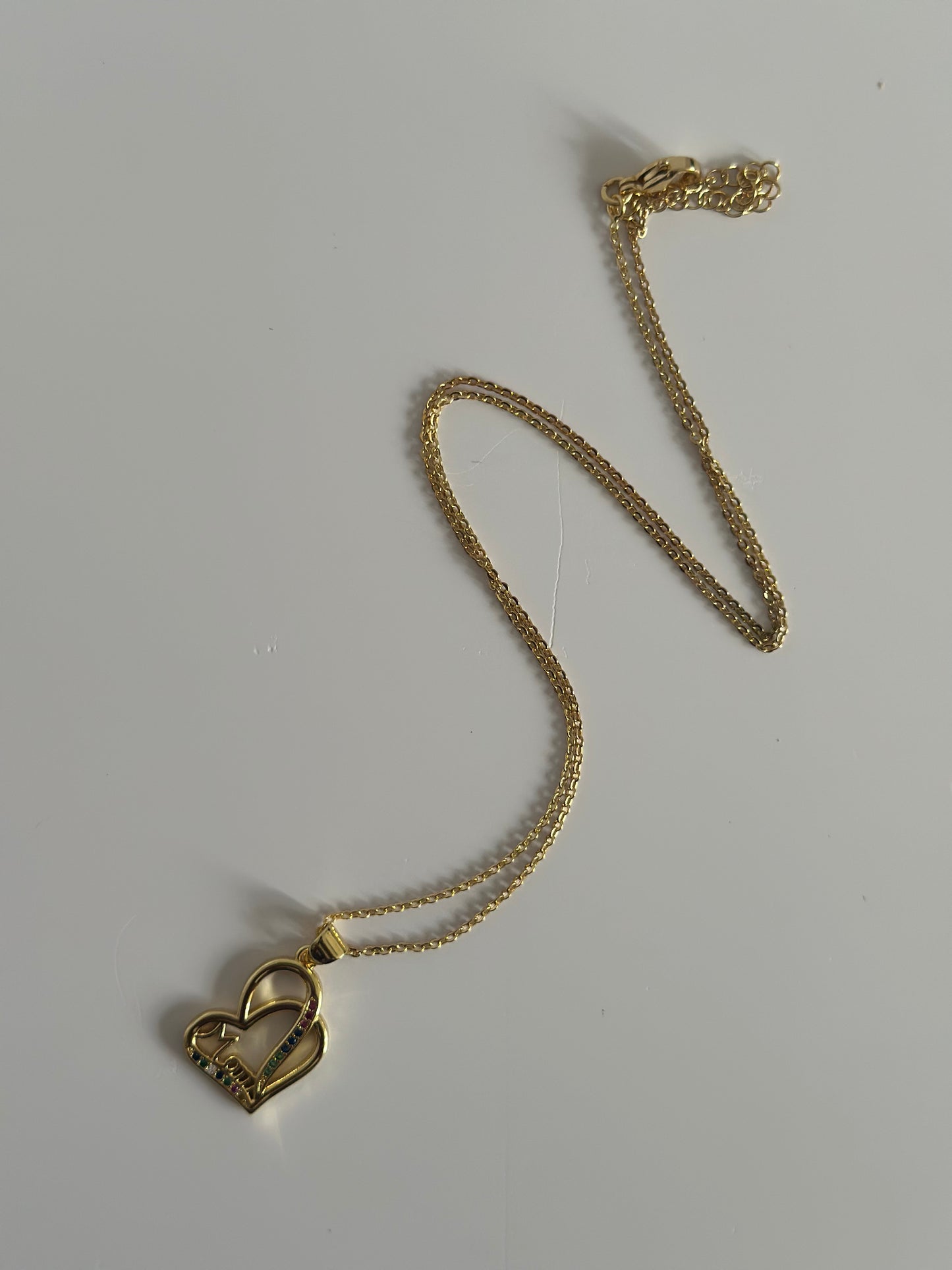 Mom heart cooper stainless steel plating pendant