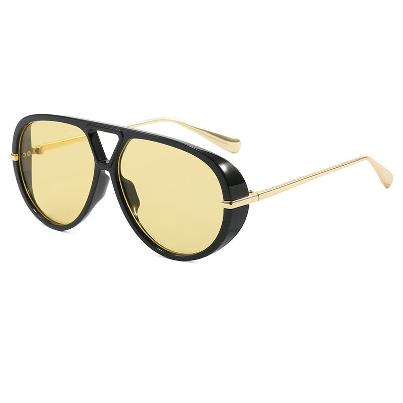 Yellow tea frame sunglasses