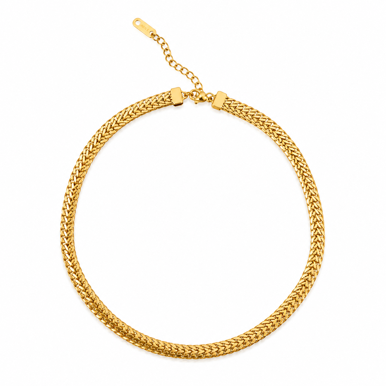 Luxe herringbone choker (Waterproof non tarnish)