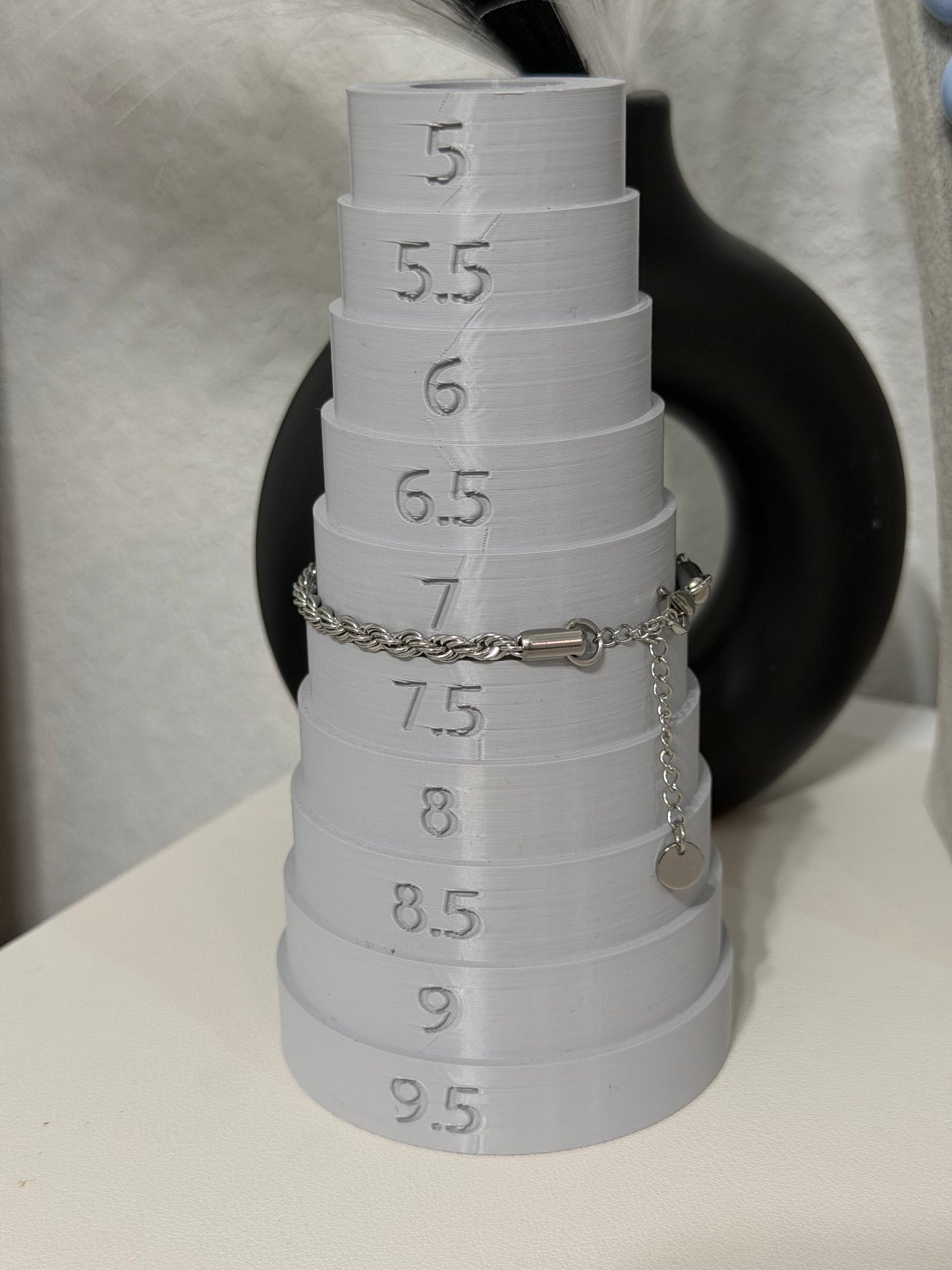 Silver Rope 4mm (Non tarnish, Waterproof, hipoallergenic)