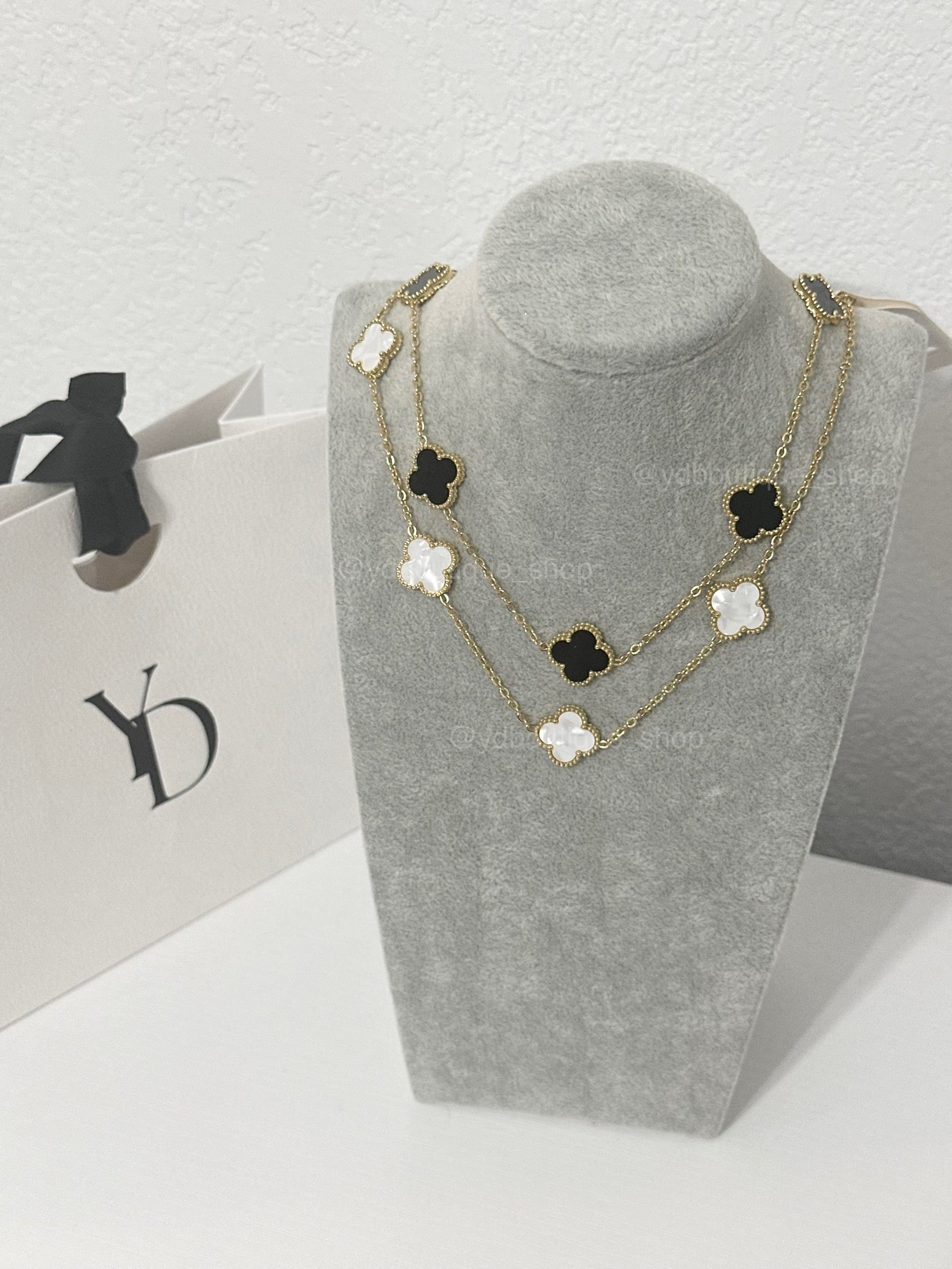 Multi clover necklace