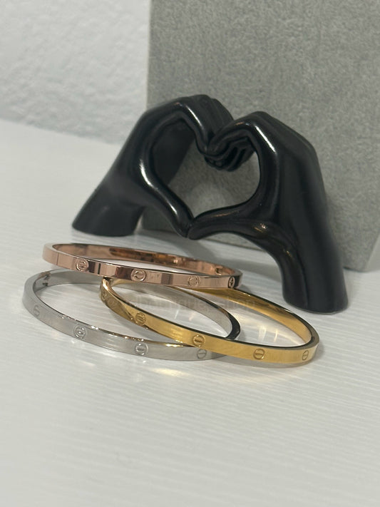 Luxe link bangle set