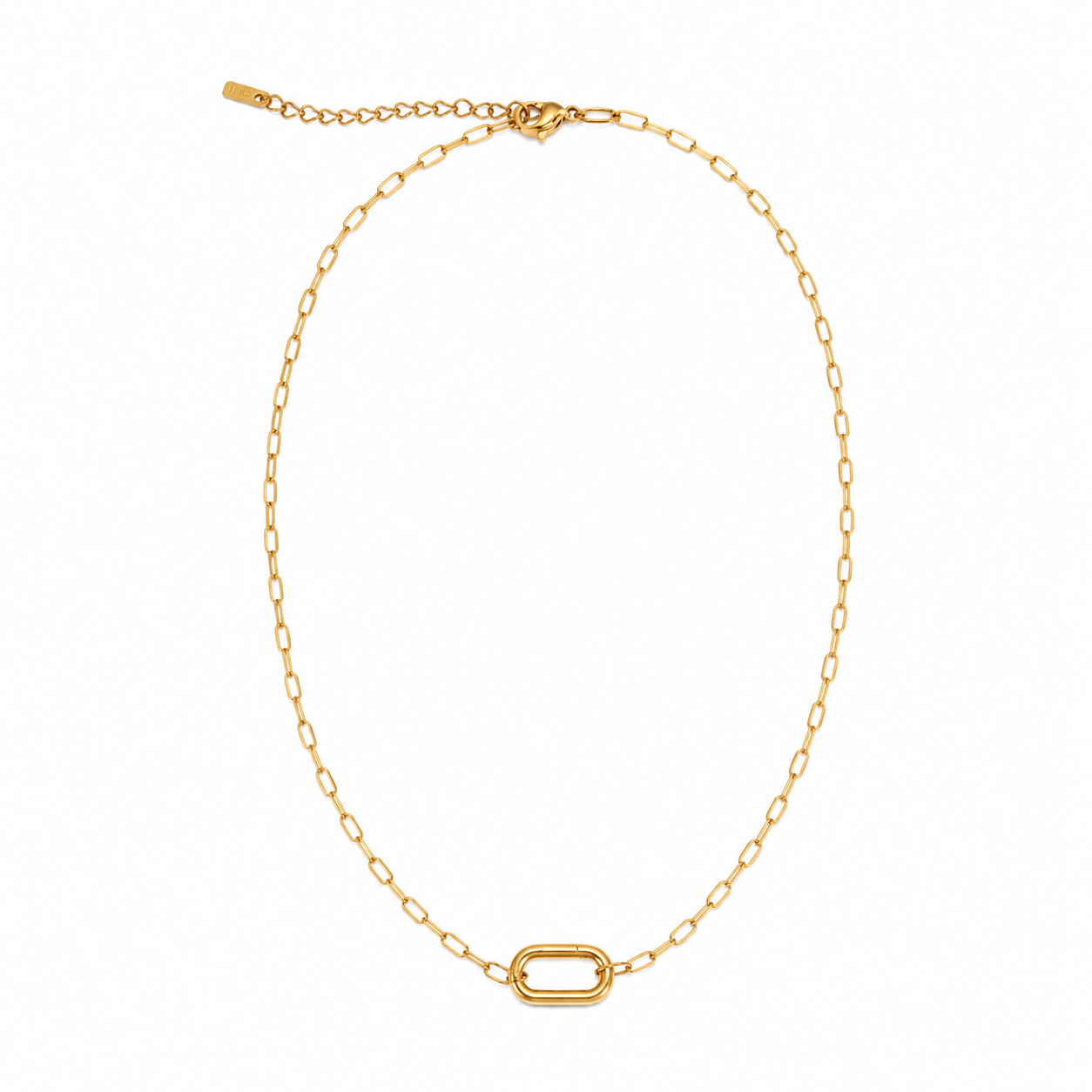 Rectangle Thin chain (Waterproof, non tarnish)
