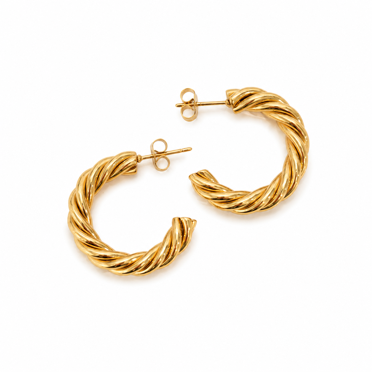 Celeste 8mm Hoops (waterproof, hipoallergenic)