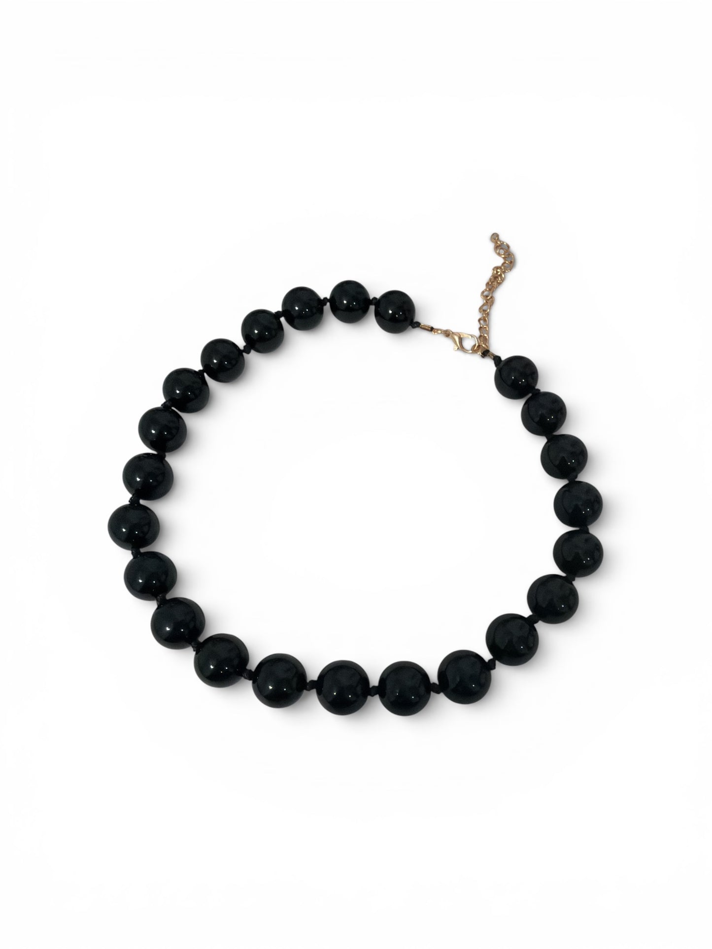 All black necklace