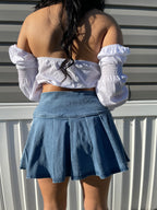 Lace up crop top