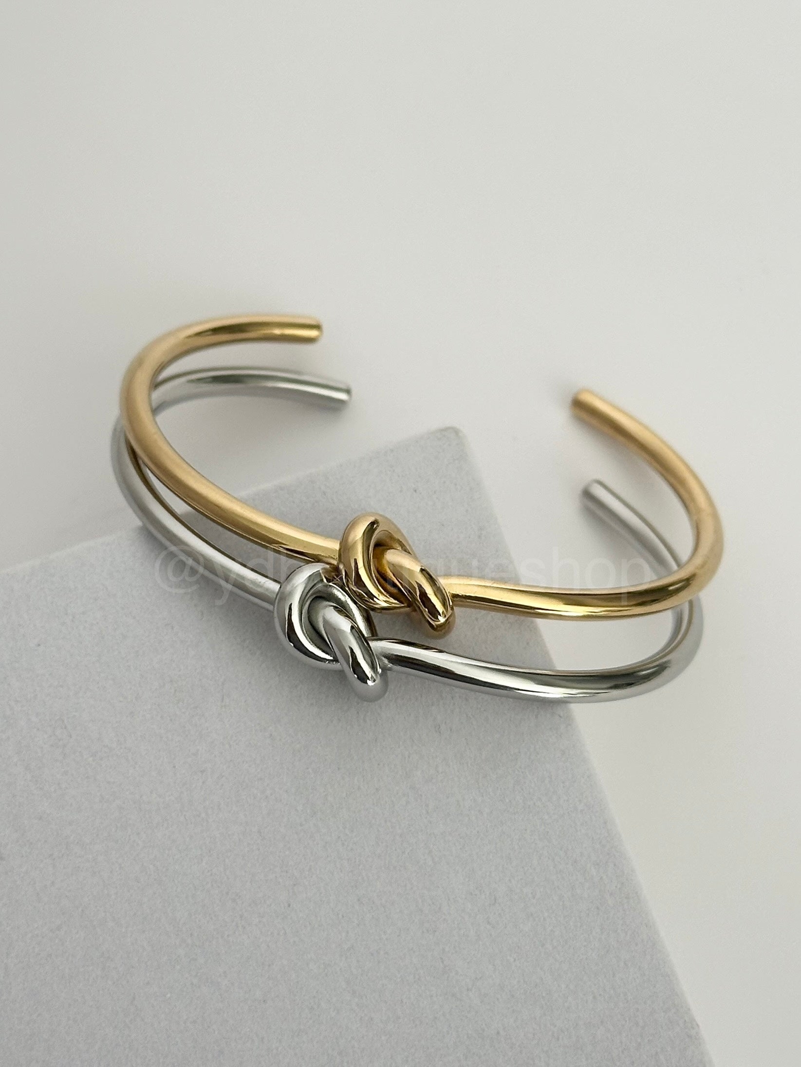 Knot cuff bangle