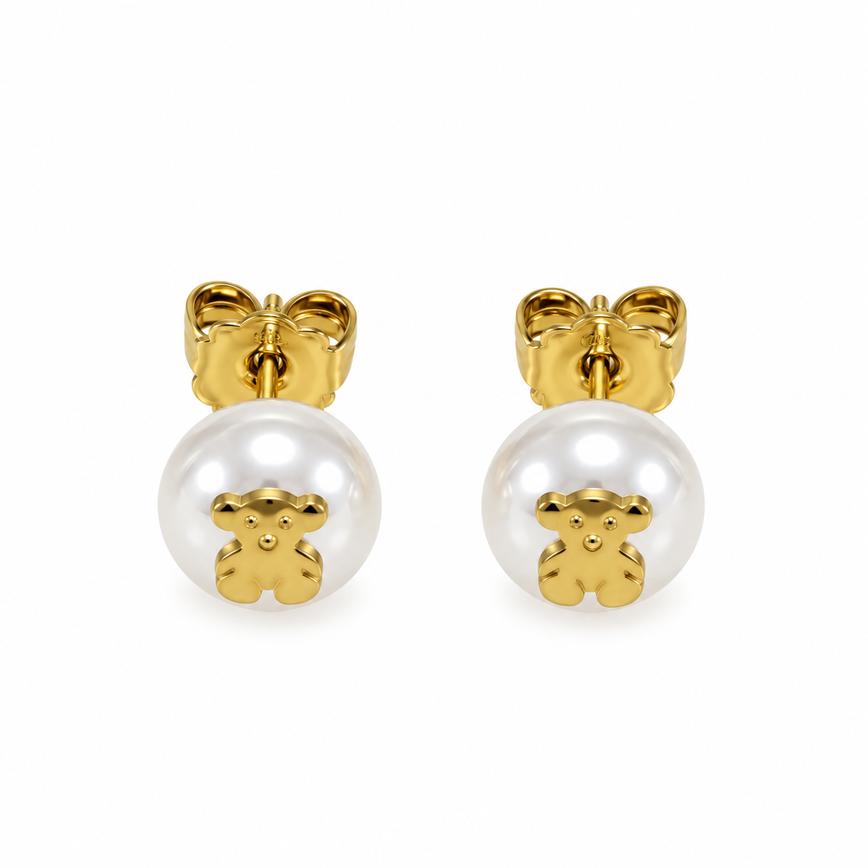 Little bear studs (Non tarnish, hipoalergenic)