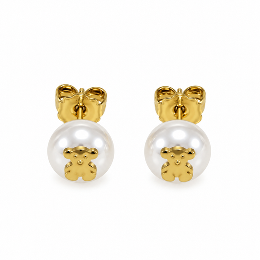 Little bear studs (Non tarnish, hipoalergenic)
