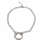 Oval necklace (Non tarnish, hipoallergenic)