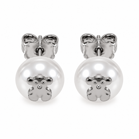 Little bear studs (Non tarnish, hipoalergenic)