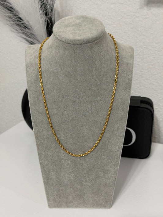 Hemp flowers necklace  (waterproof/non tarsnish/ hipoalergenic)