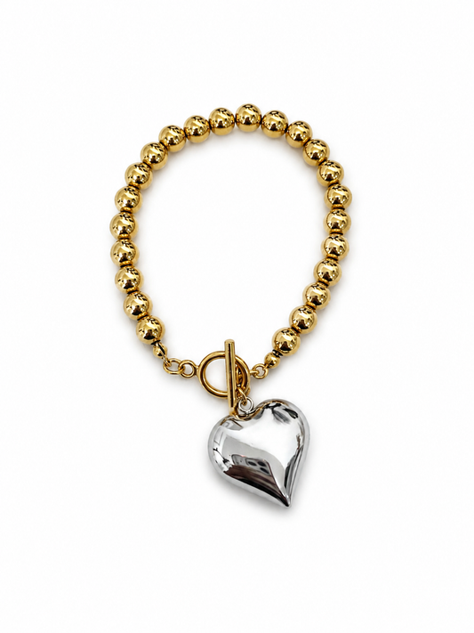 Gold love bracelet (Non tarnish, hipoallergenic)