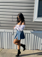 Lace up crop top
