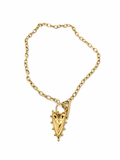 Beaded heart necklace (Waterproof Non tarnish, hipoallergenic