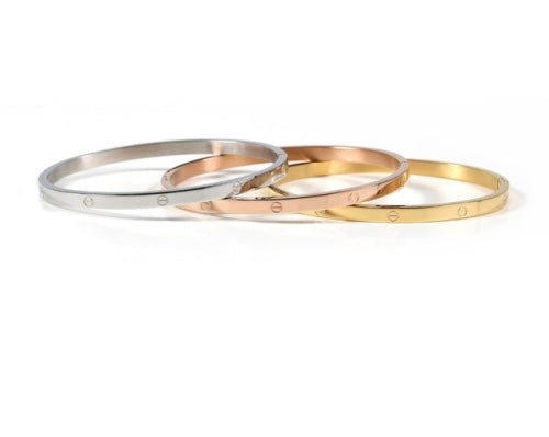 Luxe link bangle set