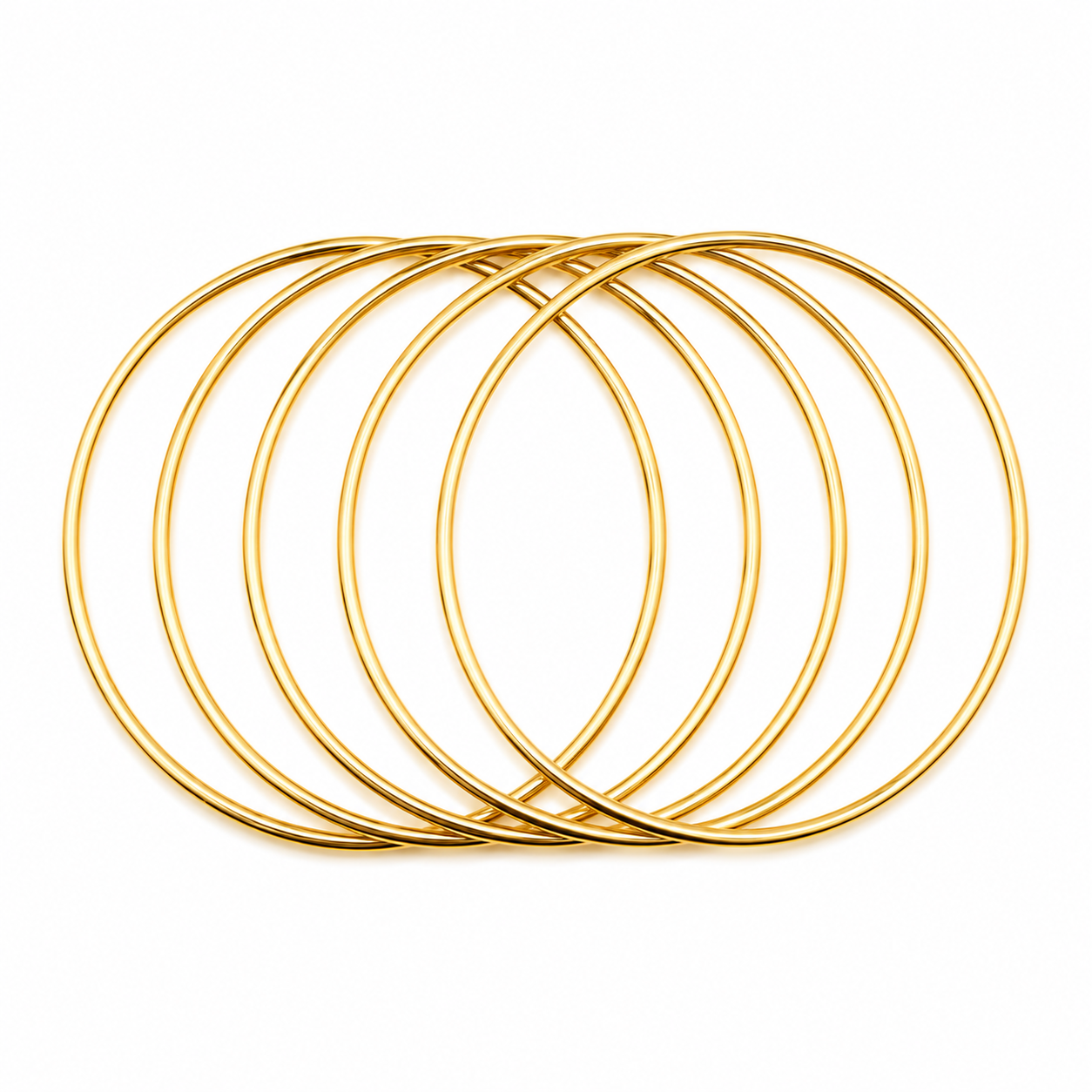Eterna 5 Pcs bangle (Stainless steel/ 18k gold plated)