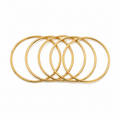 Eterna 5 Pcs bangle (Stainless steel/ 18k gold plated)