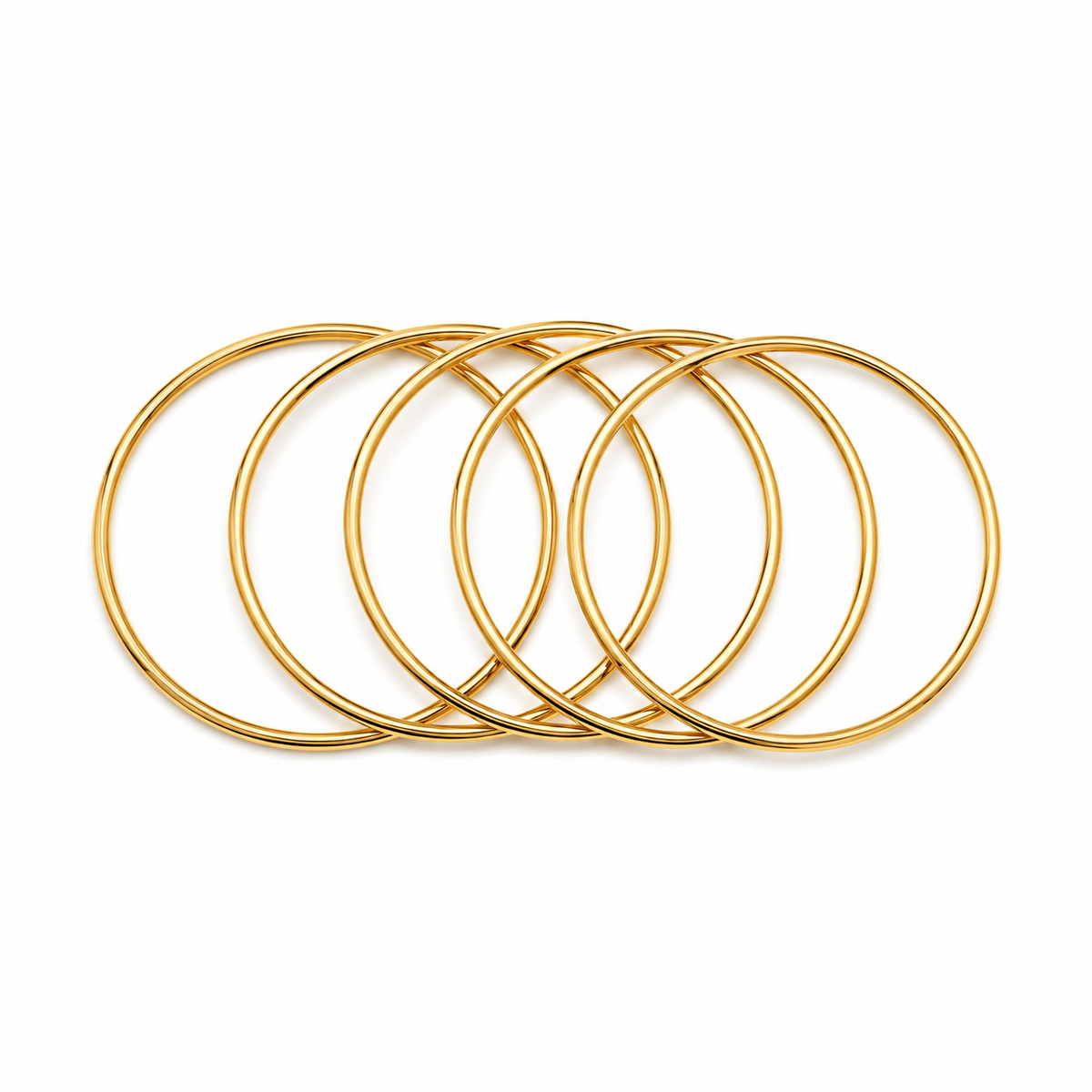 Eterna 5 Pcs bangle (Stainless steel/ 18k gold plated)