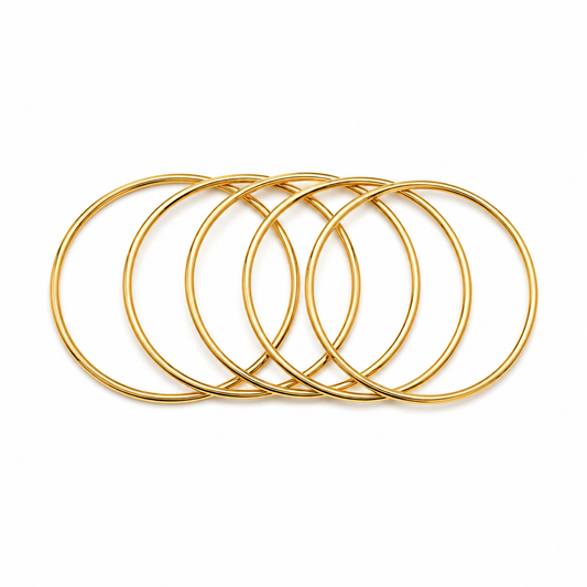 Eterna 5 Pcs bangle (Stainless steel/ 18k gold plated)