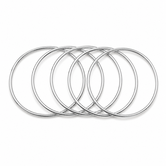 Eterna 5 Pcs bangle (Stainless steel/ 18k gold plated)
