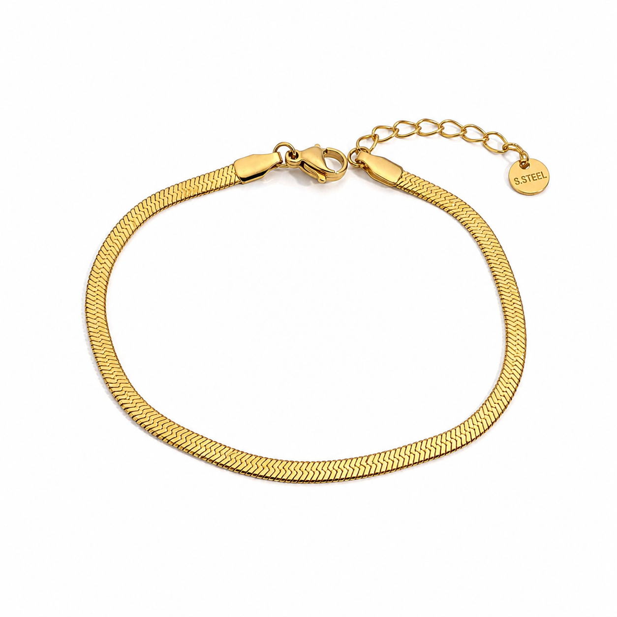 Chain like flat 3mm (Waterproof non tarnish)