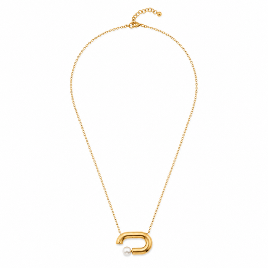 Pearl Link necklace (Waterproof, Non tarnish)