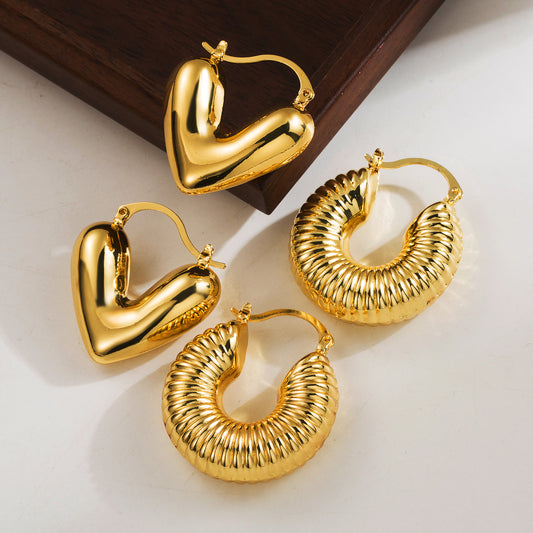 Wholesale 18 k gold plated earings