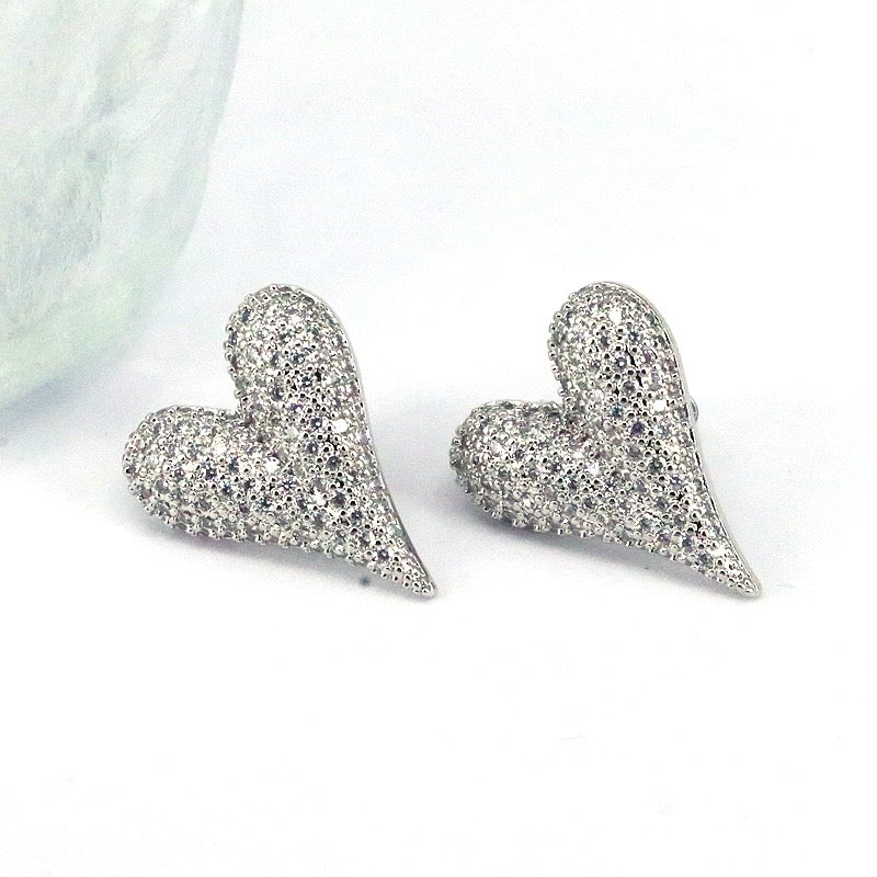 Wholesale Heart shape gold plating earings