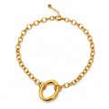 Oval Necklace (Non tarnish, hipoallergenic)