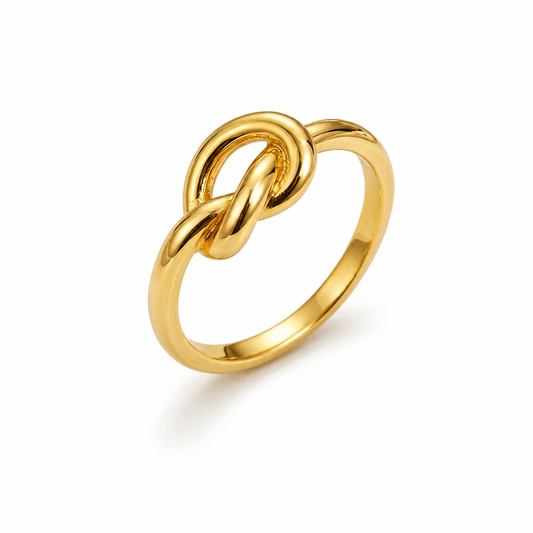 Knot ring ( Non tarnish, hipoallergenic)