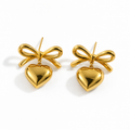 Shape Bow earings (Non tarnish, Hipoallergenic)