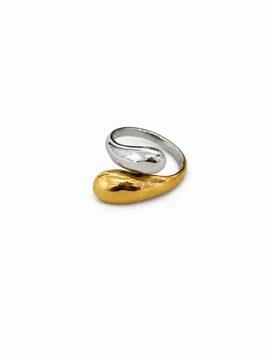 Droplet  ring (Non tarnish, Hipoallergenic) One size (6-7)