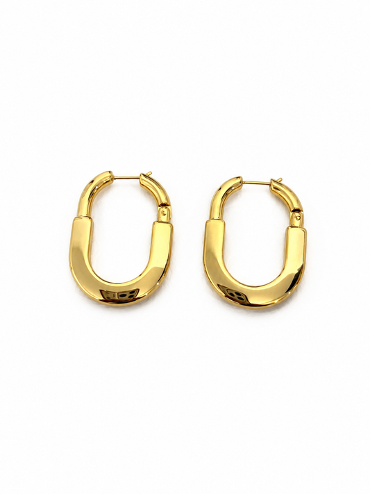 Medium Gold Lock (Non tarnish, hipoalergenic)