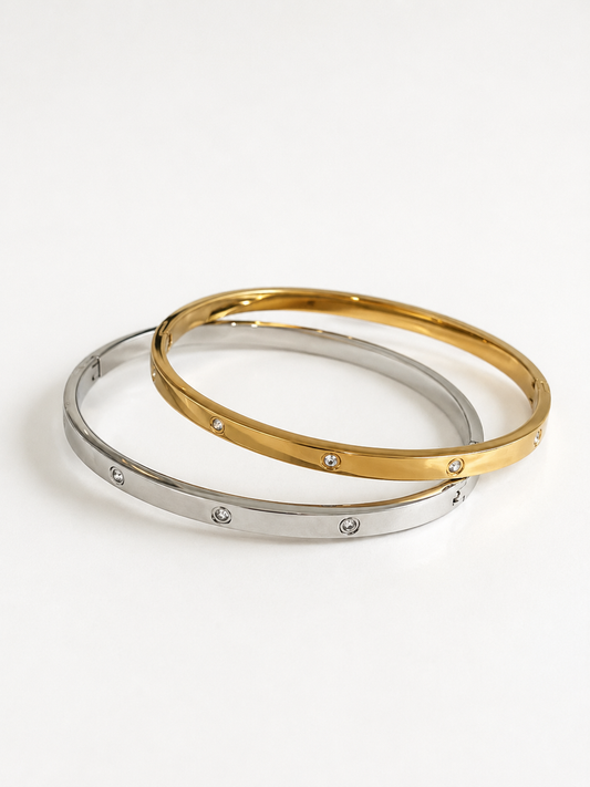 Zirconia Duo 4mm (Non tarnish, hipoallergenic)